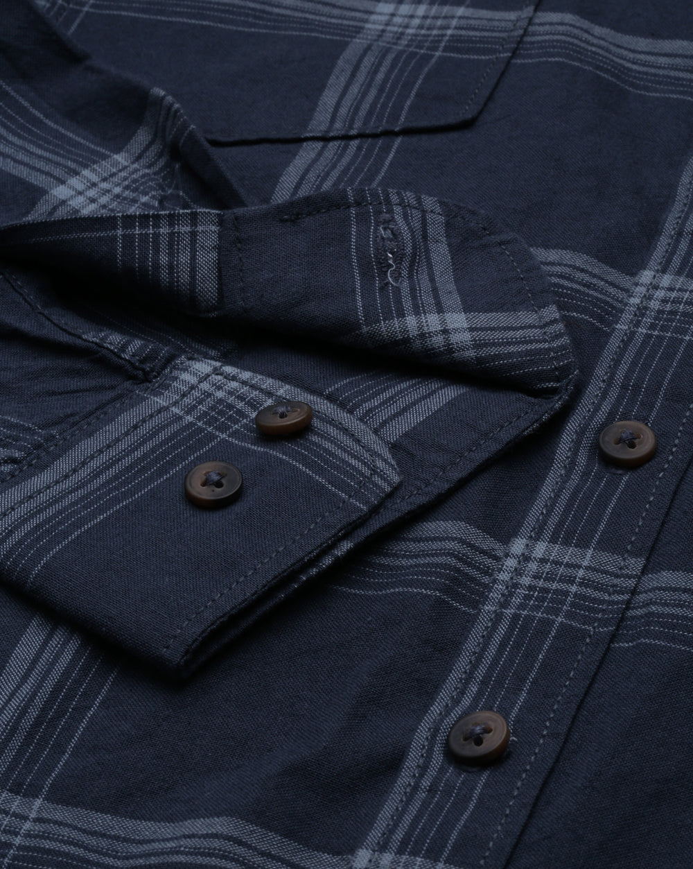 Swing Grey Checkered Shirt for Men 