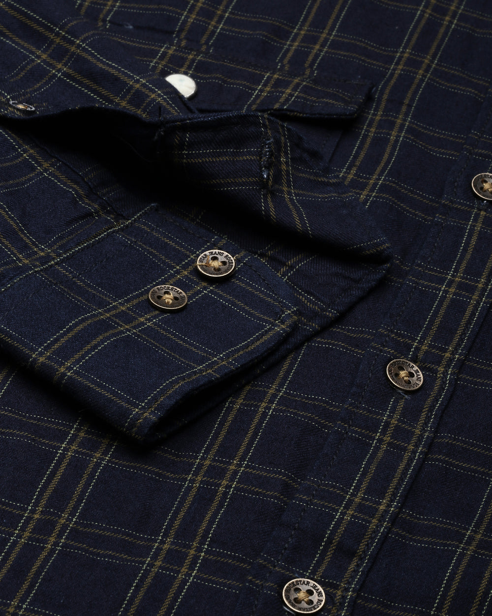 Swing Indigo Green Checkered Shirt for Men 