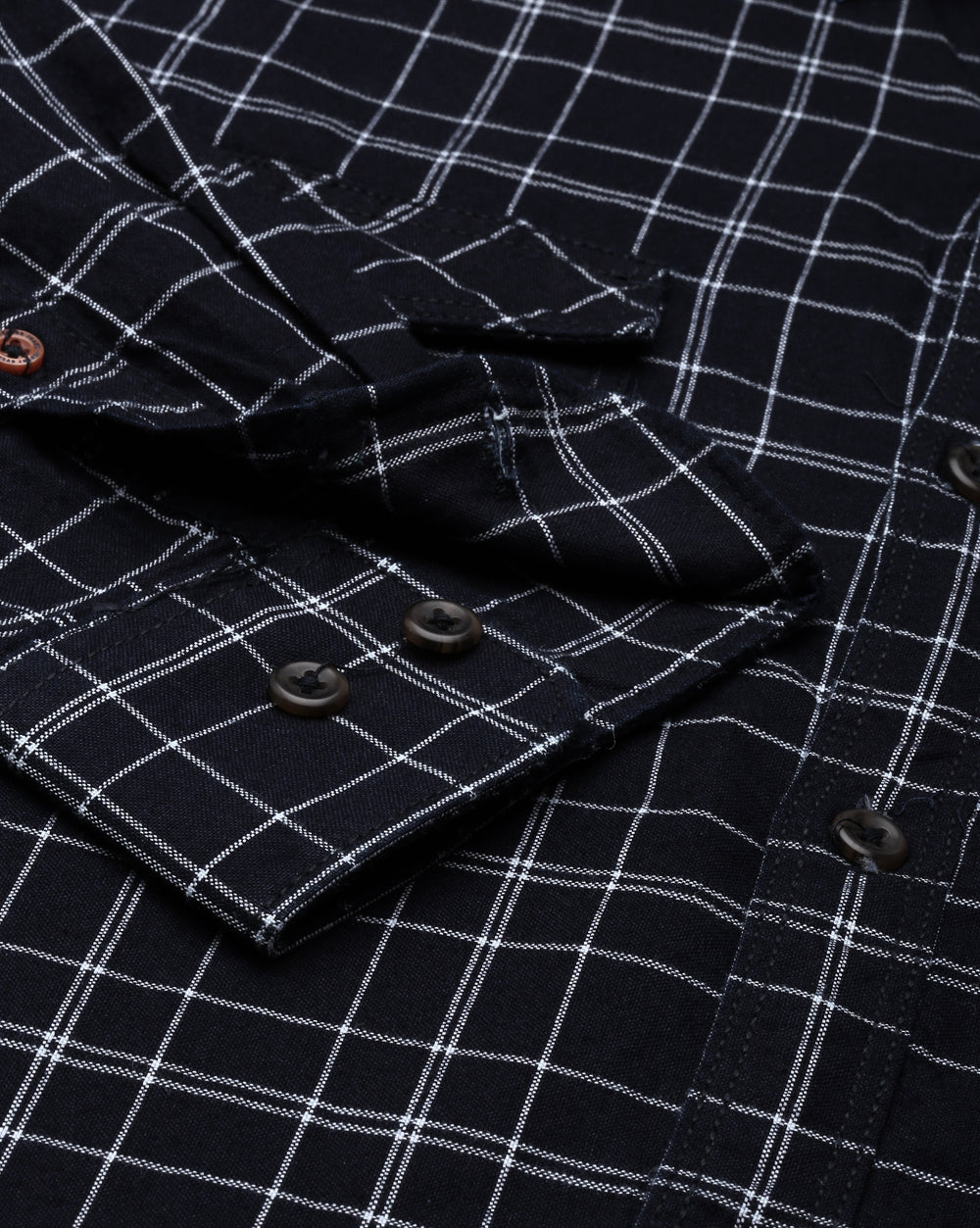 Swing Midnight Blue Checkered Shirt for Men 