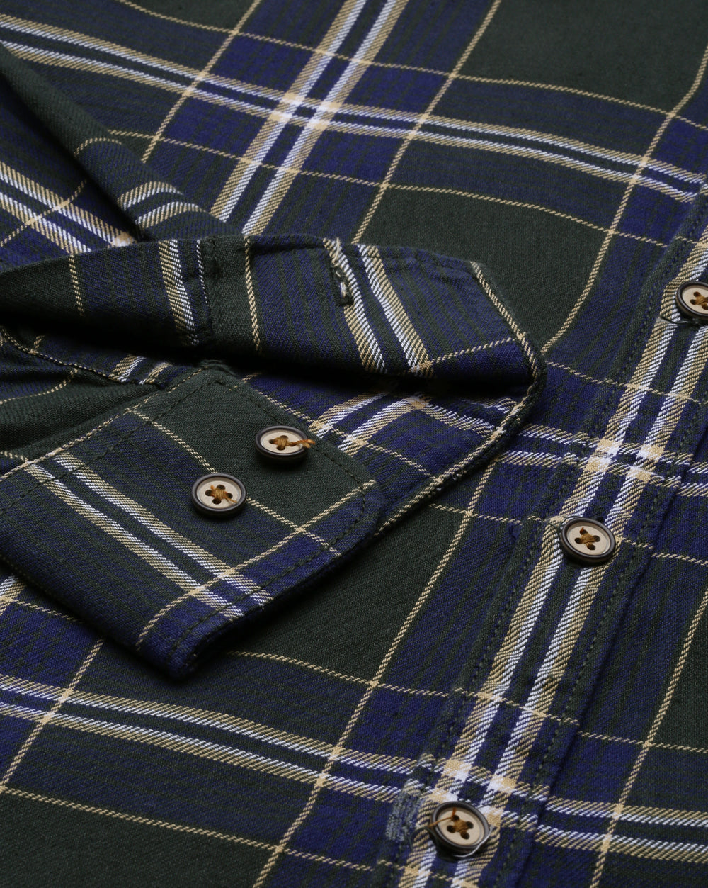 Sway Green Checkered Shirt for Men 