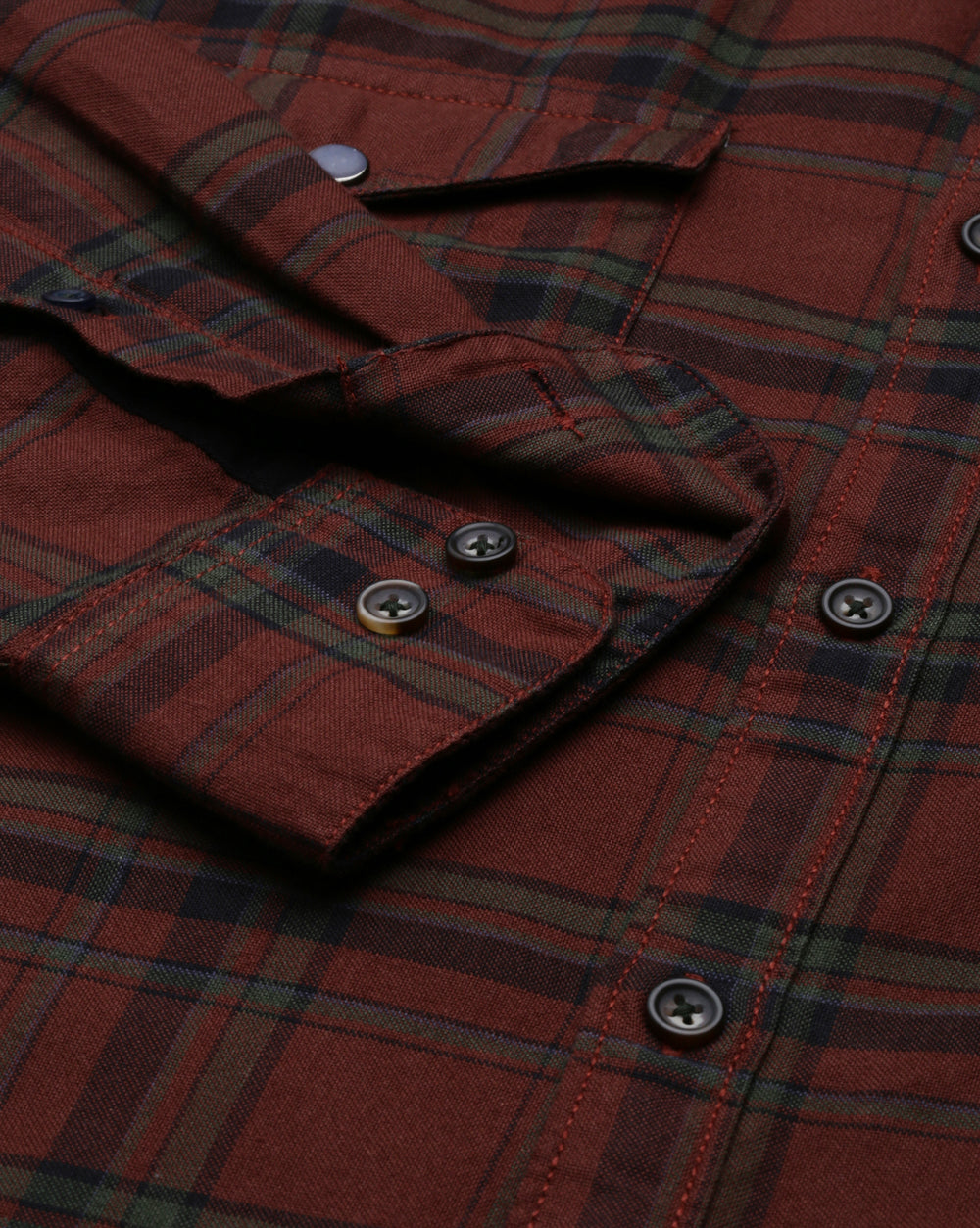 Swing Maroon Plaid Shirt for men 