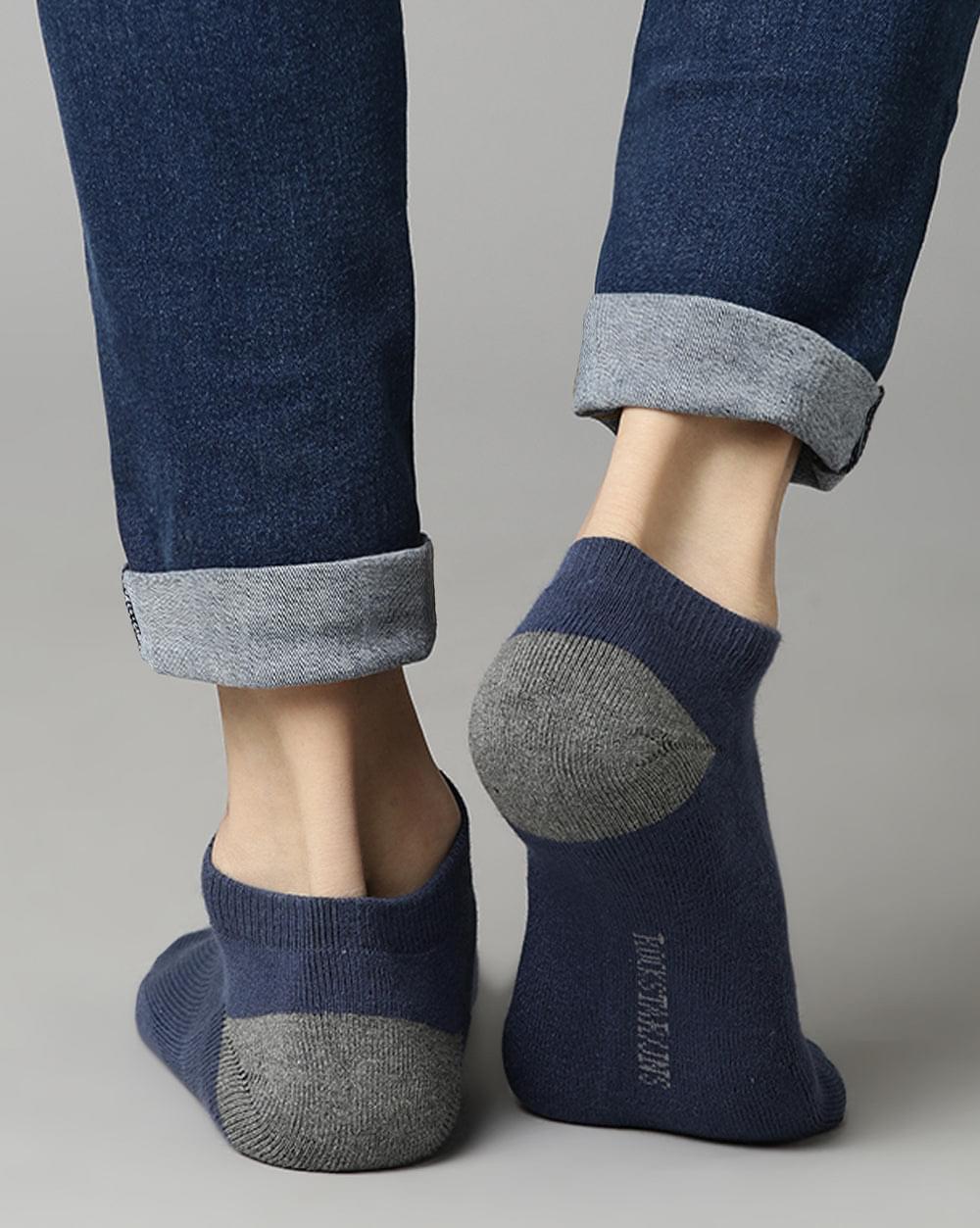 ANKLE SOCKS BLUE GREY