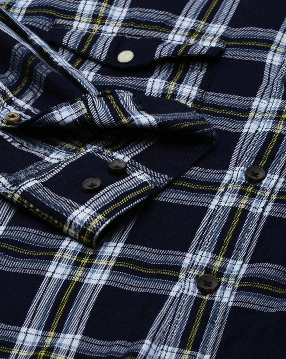 Swing True Blue Checkered Shirt for Men 