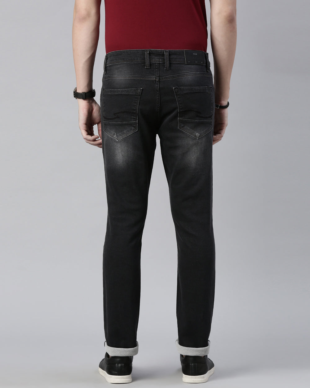 DISTRESSED BLACK DENIM for Men 