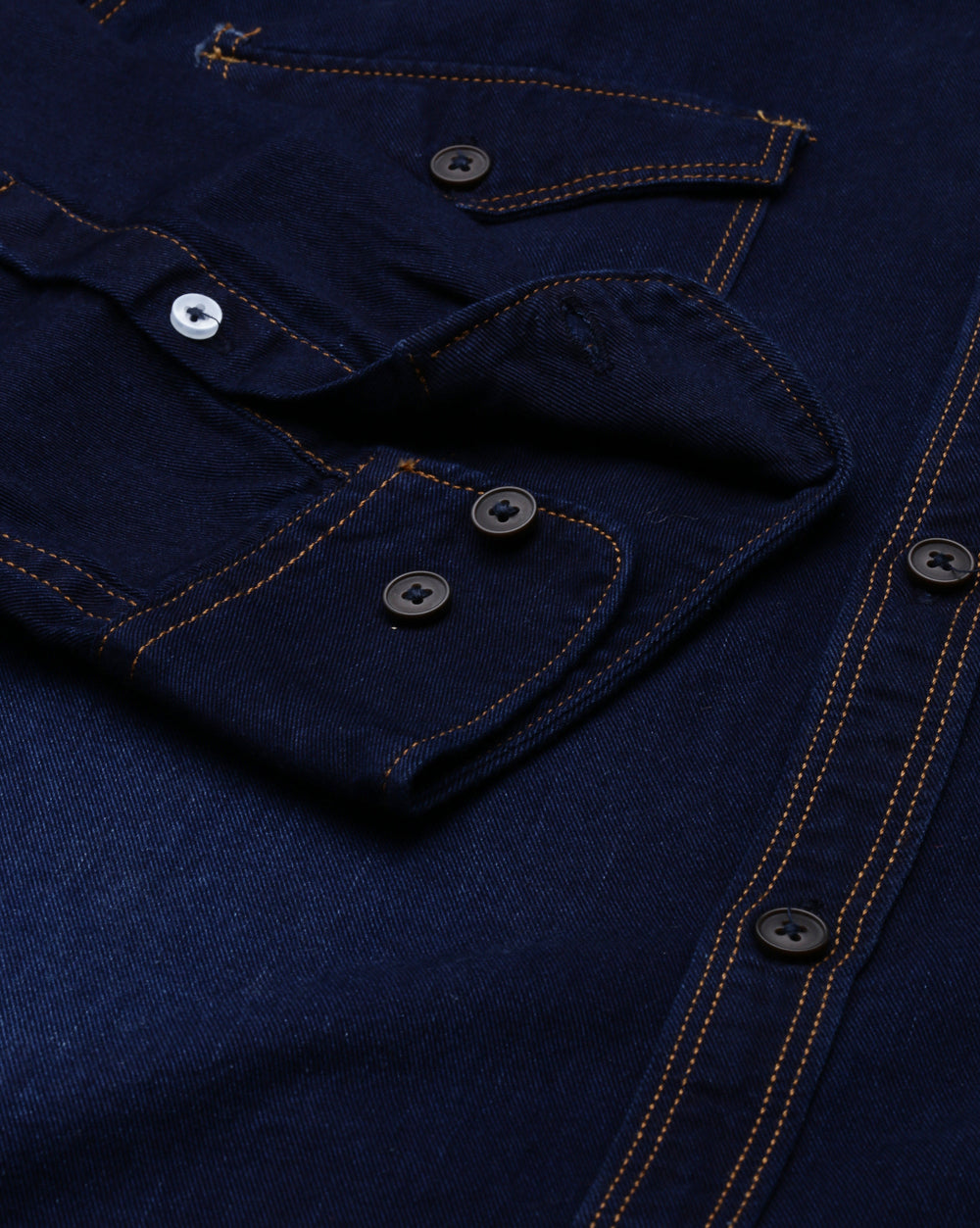 Men's Twill Indigo Denim Shirt for Men