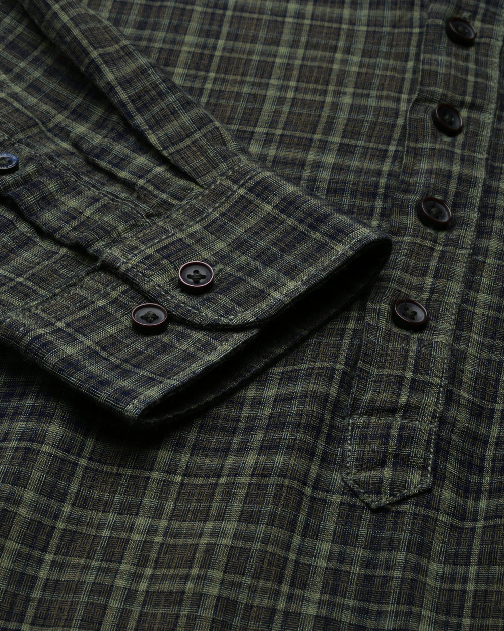 Checkered Kurta Olive