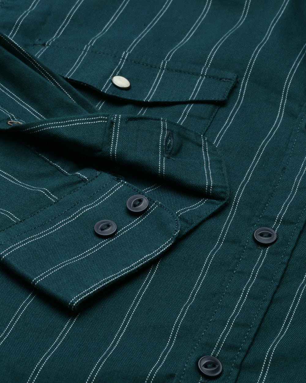 Green Stripe Shirt for Men 