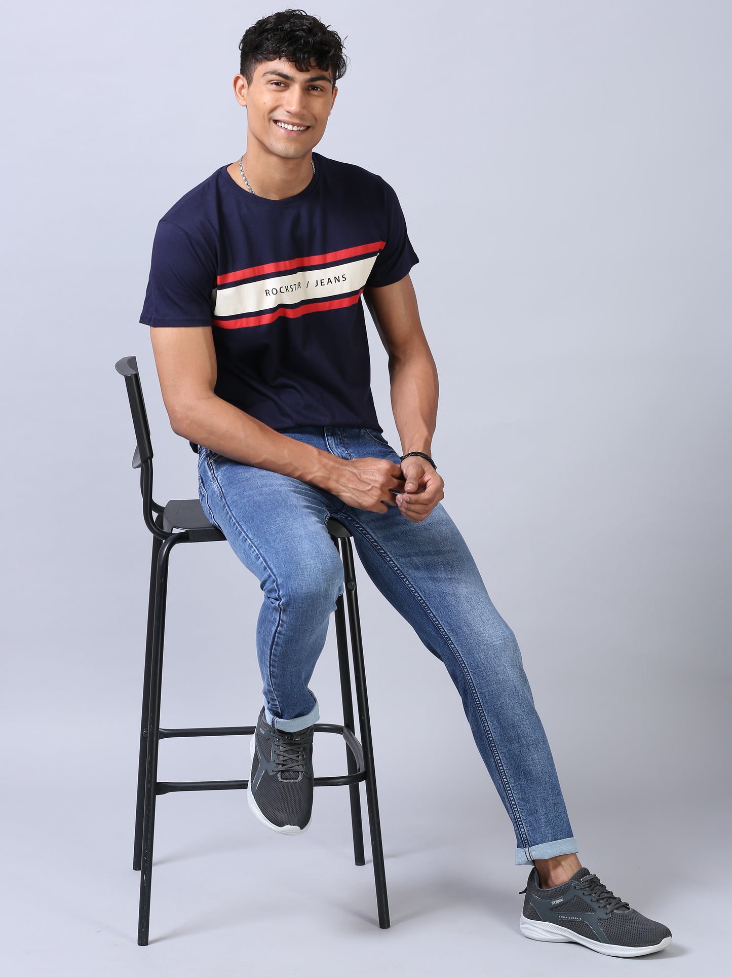 Ankle Fit Jeans- Powder Blue