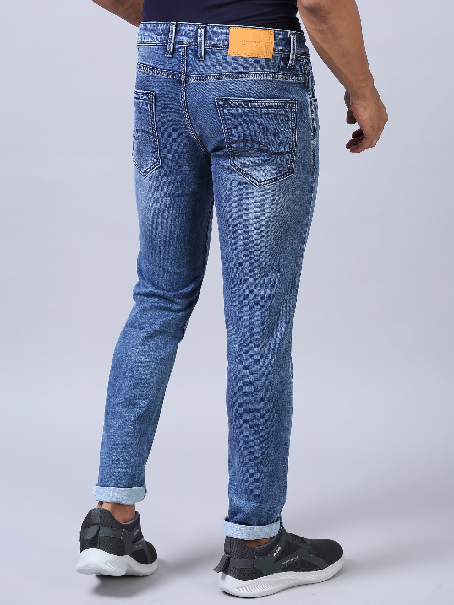 Ankle Fit Jeans- Powder Blue