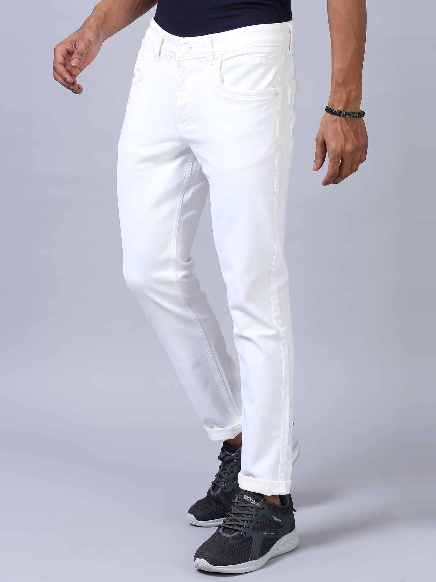 Ankle Fit Jeans - White