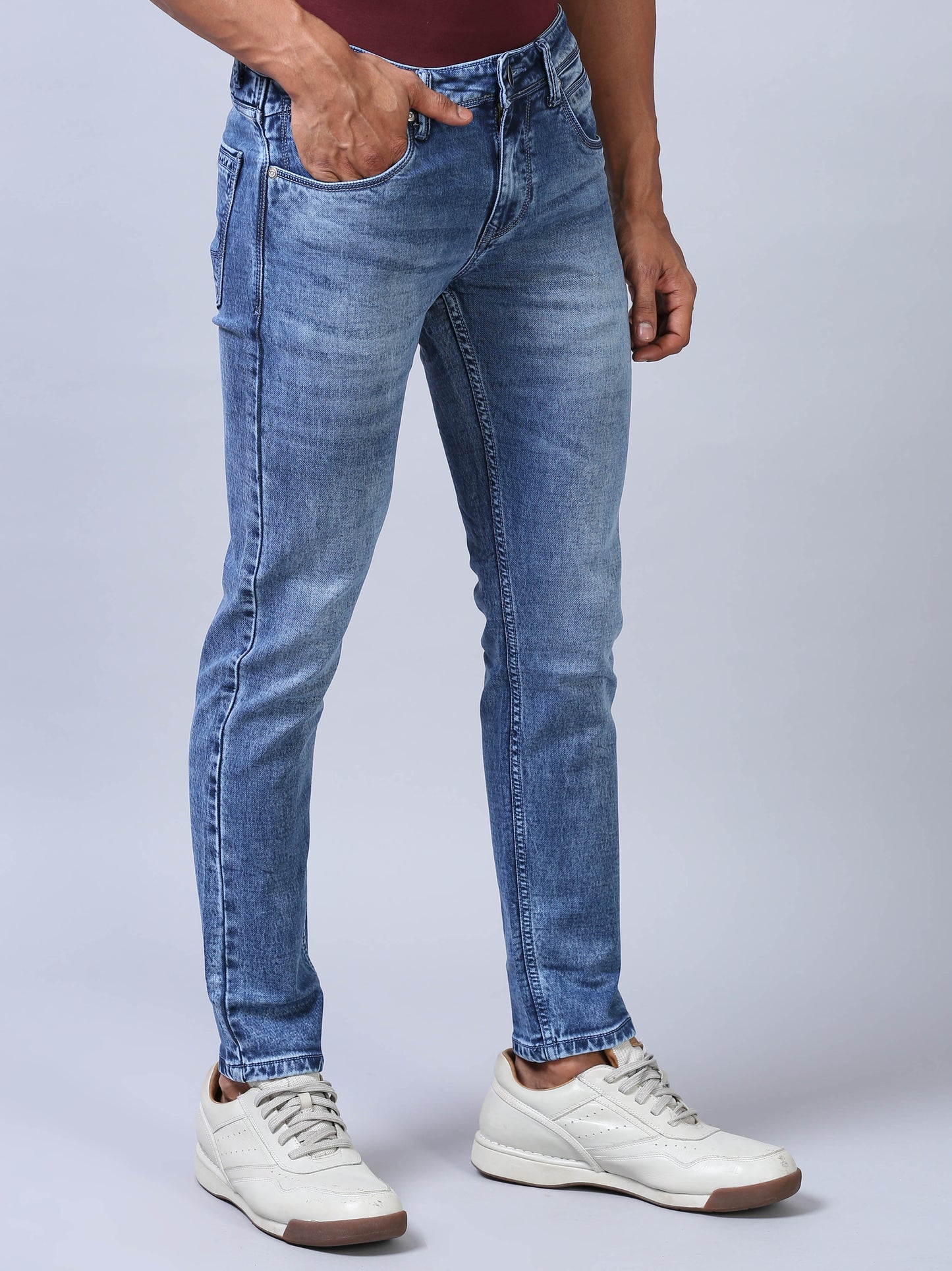 Ankel Fit Jeans - Light Indigo