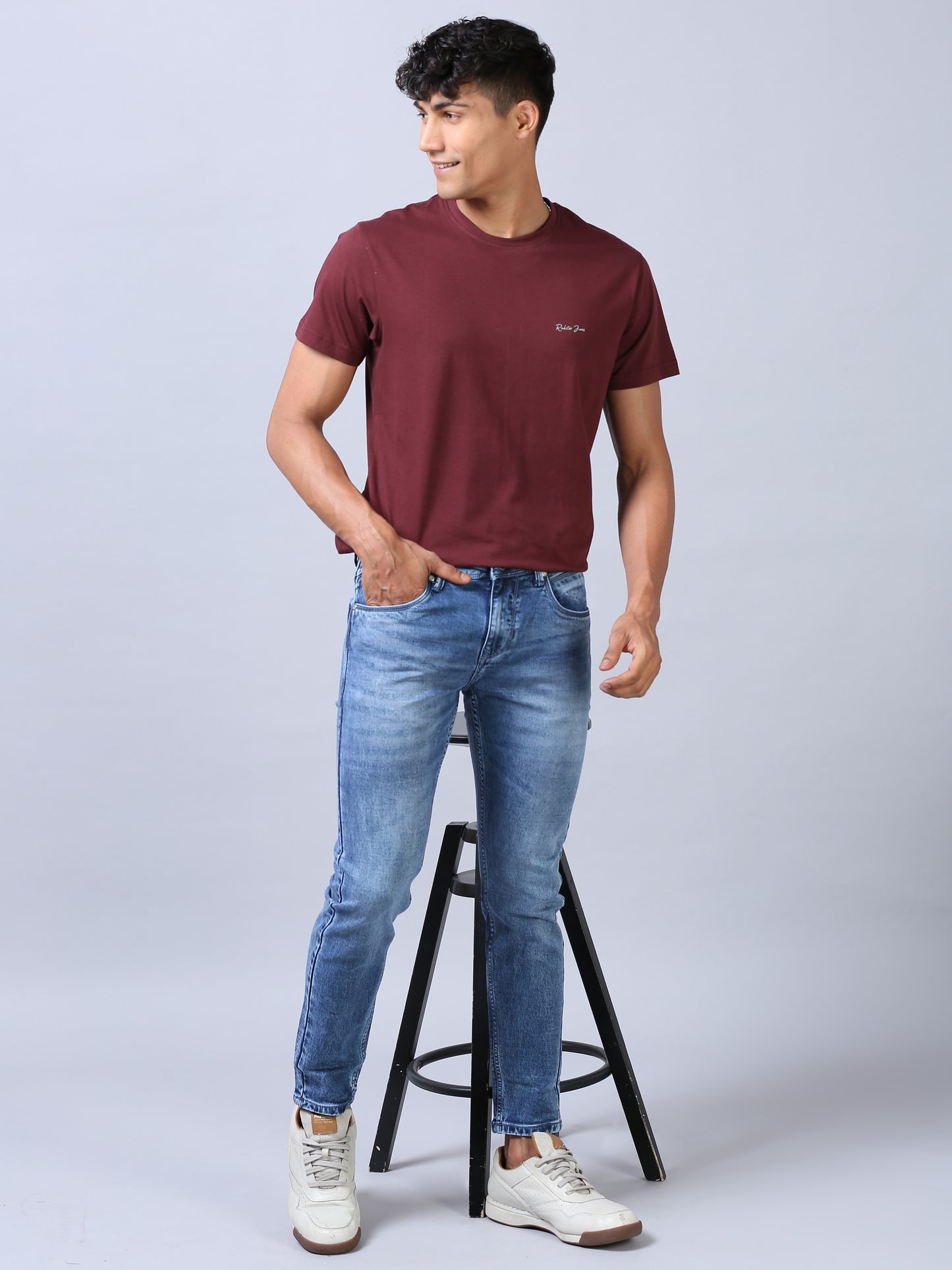 Ankel Fit Jeans - Light Indigo