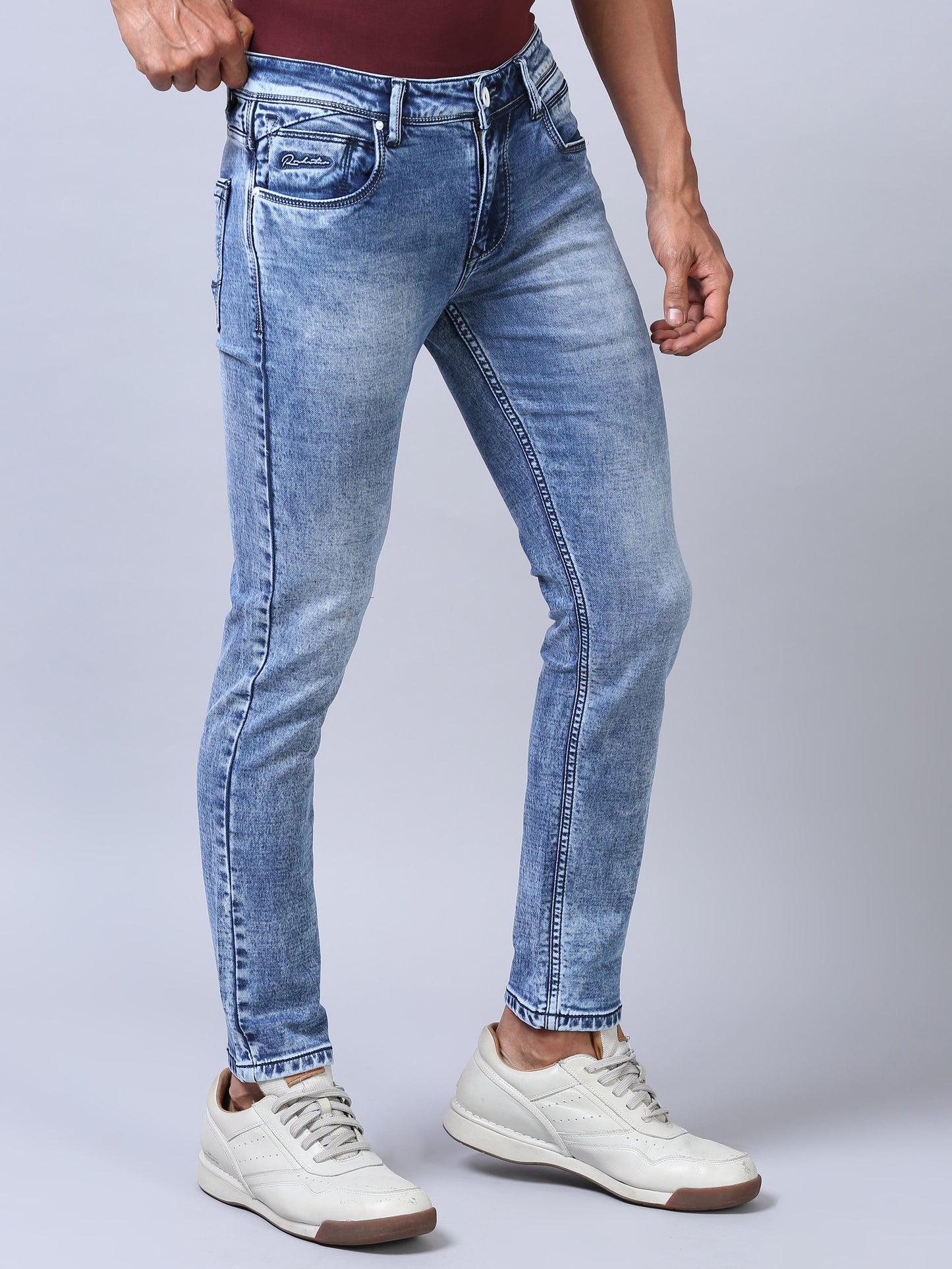 Ankle Fit Jeans - Azure Blue