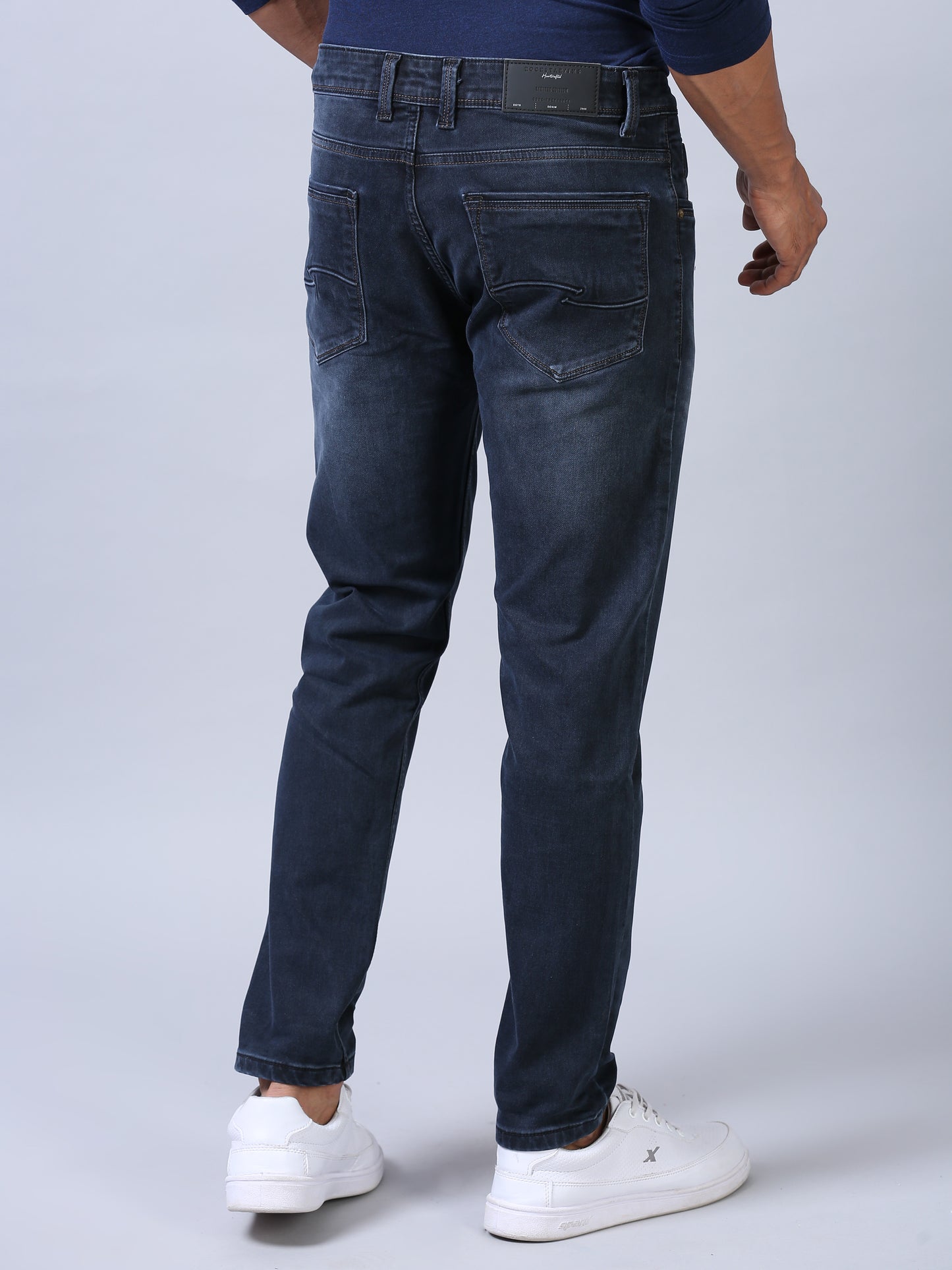 Ankle Fit Jeans - Navy Blue