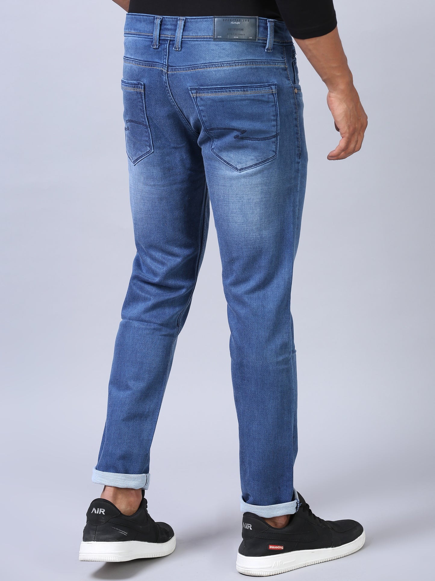 Ankle Fit Jeans - Ice Blue