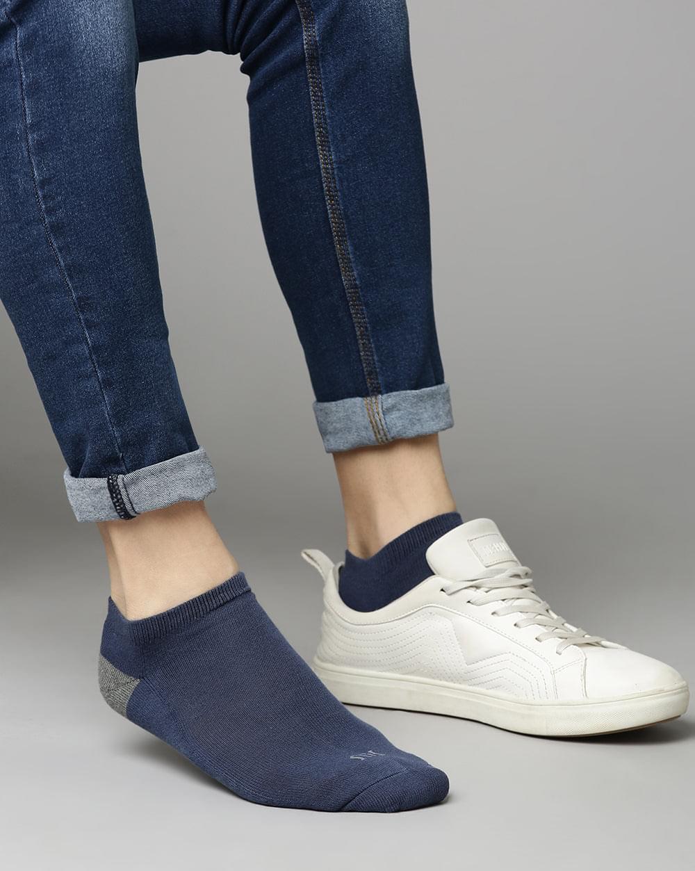 ANKLE SOCKS BLUE GREY