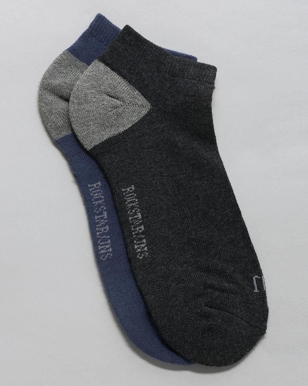 ANKLE SOCKS BLUE GREY