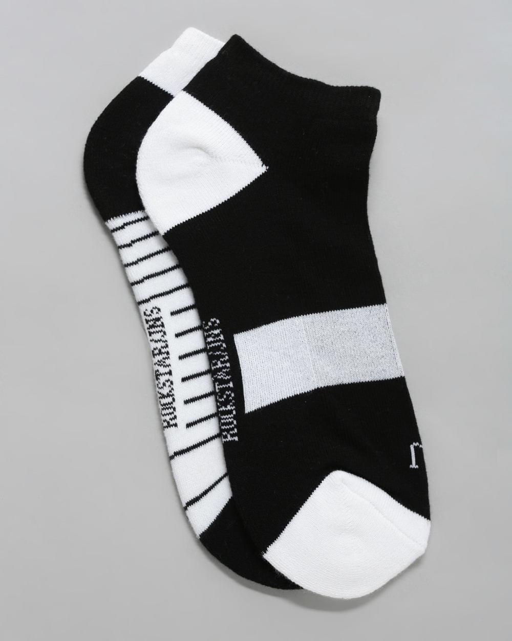 ANKLE SOCKS STRIPED AND COLOR BLOCKED