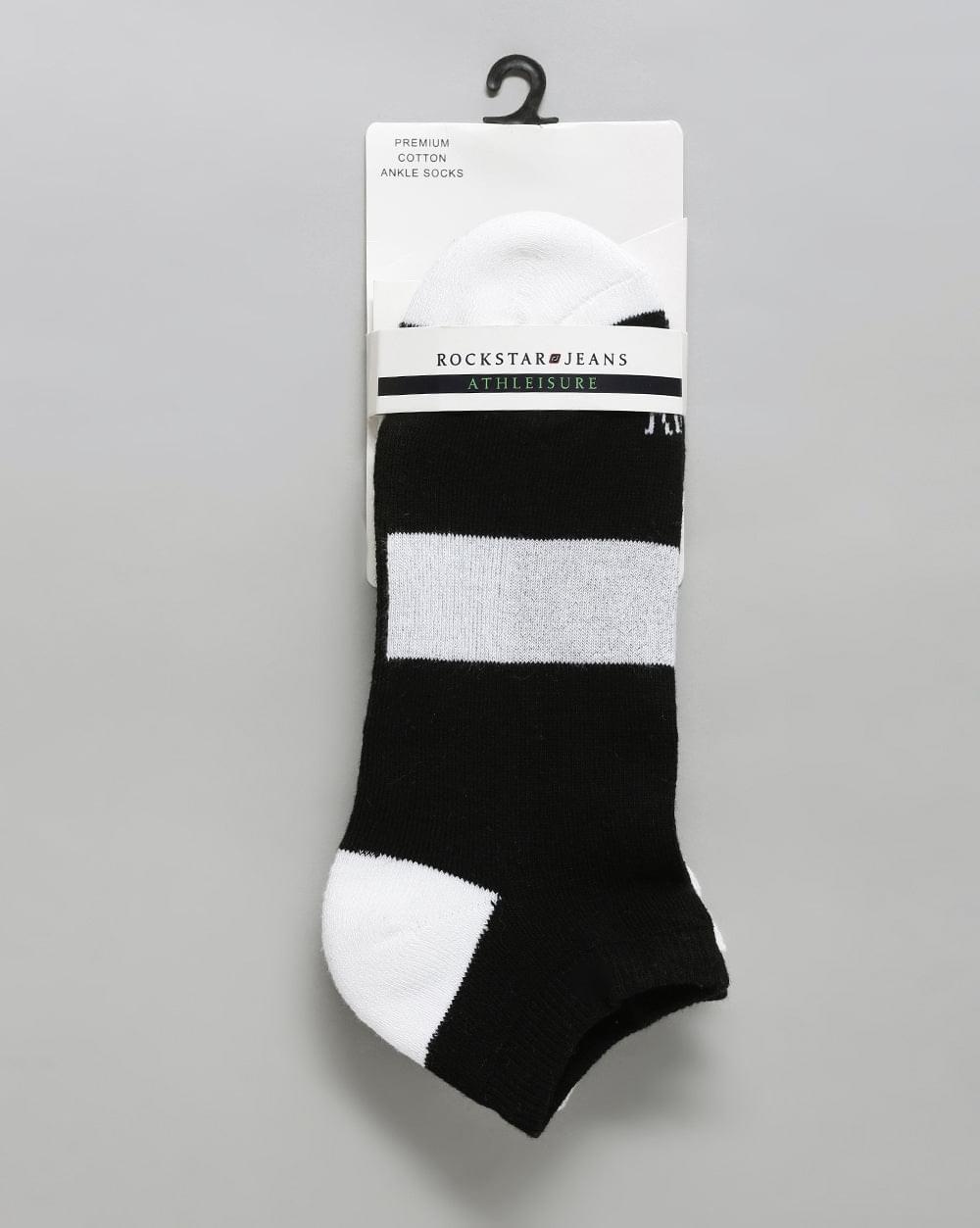 ANKLE SOCKS STRIPED AND COLOR BLOCKED