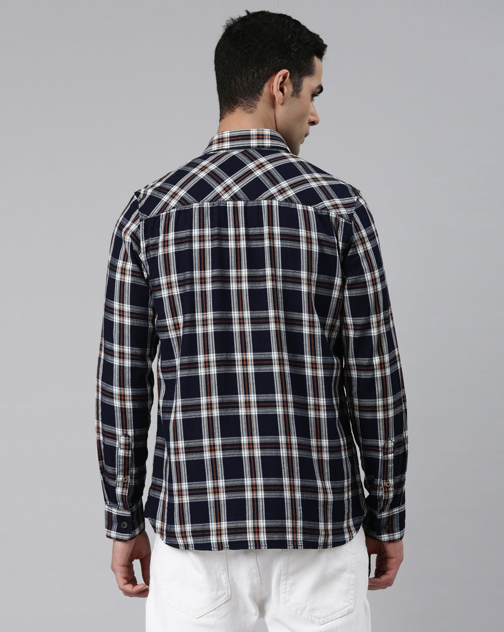 Swing Truly Indigo Checkered Shirt for Men 