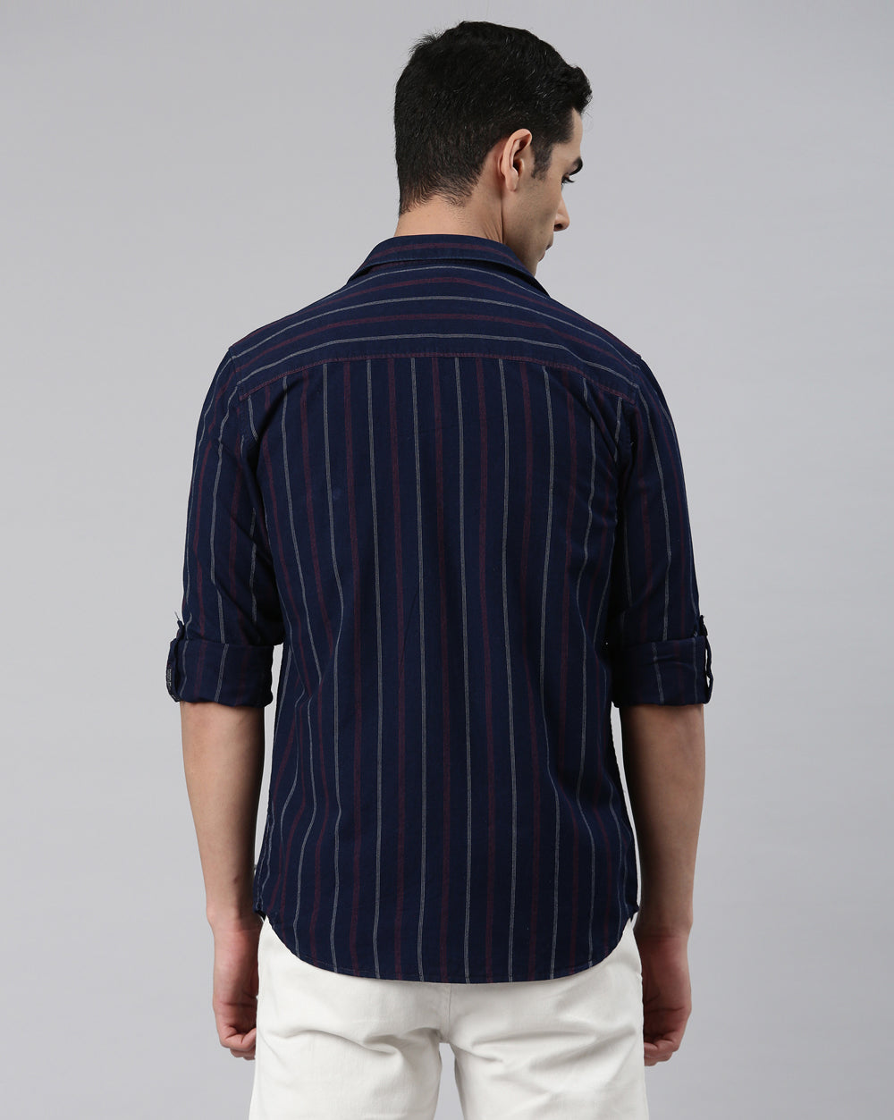 Men's Indigo Striped Shirt for Men 