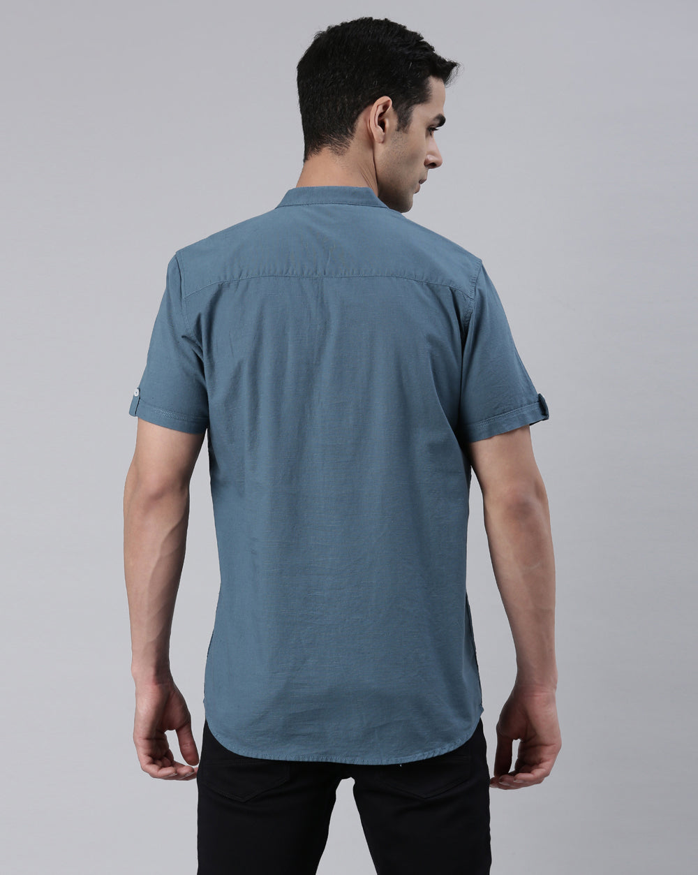 Blue Classic Short Kurta For Men