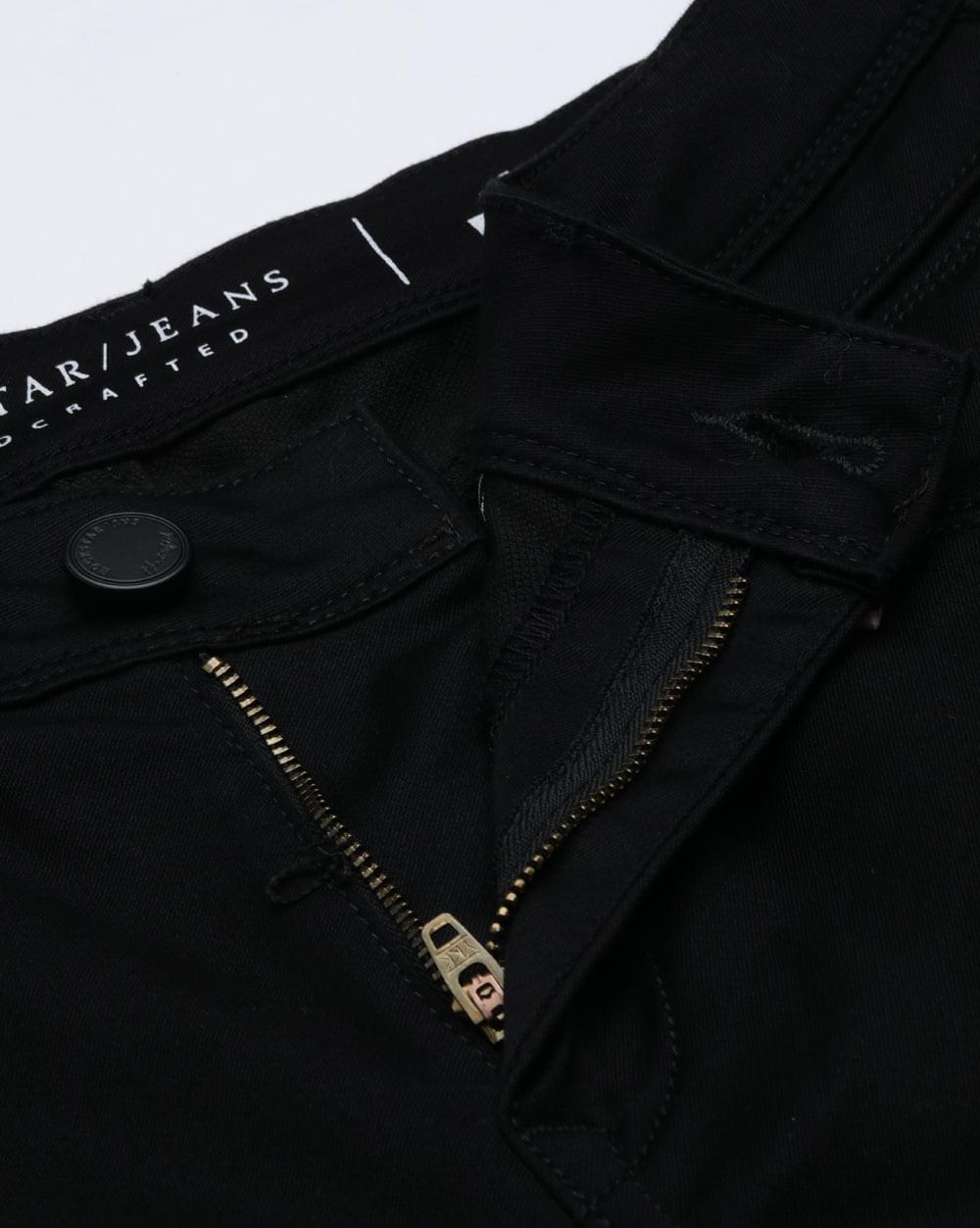 Black Colored Denim Ankle Fit Jeans For Men 