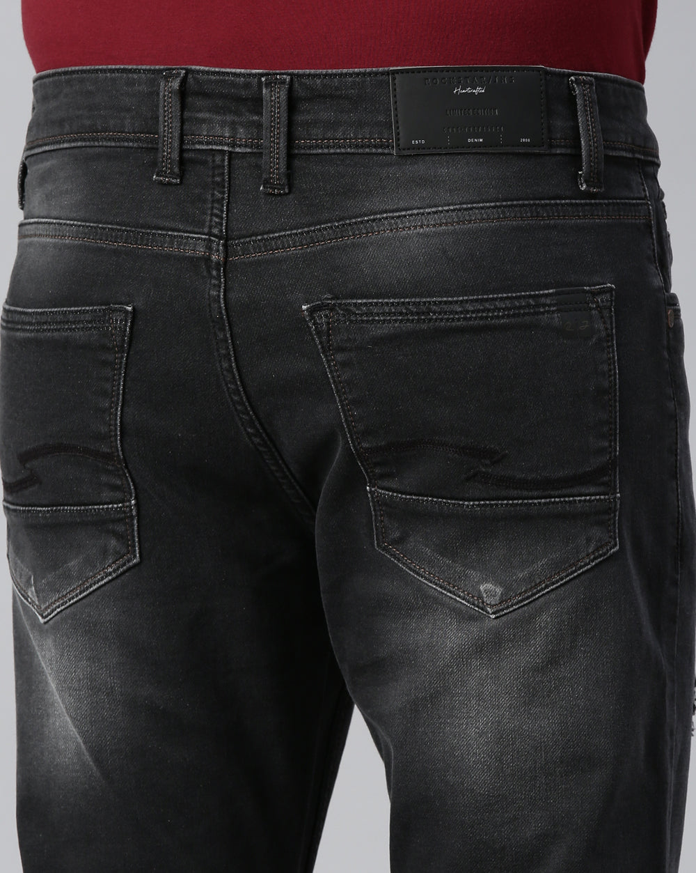 DISTRESSED BLACK DENIM for Men 