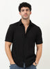 AETHER Textured Mesh Knitted Shirt Jet BlackAETHER Textured Mesh Knitted Shirt Jet Black