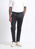 AIRY TWILL LYCRA Regular Fit Drawstring Trousers Dark Grey