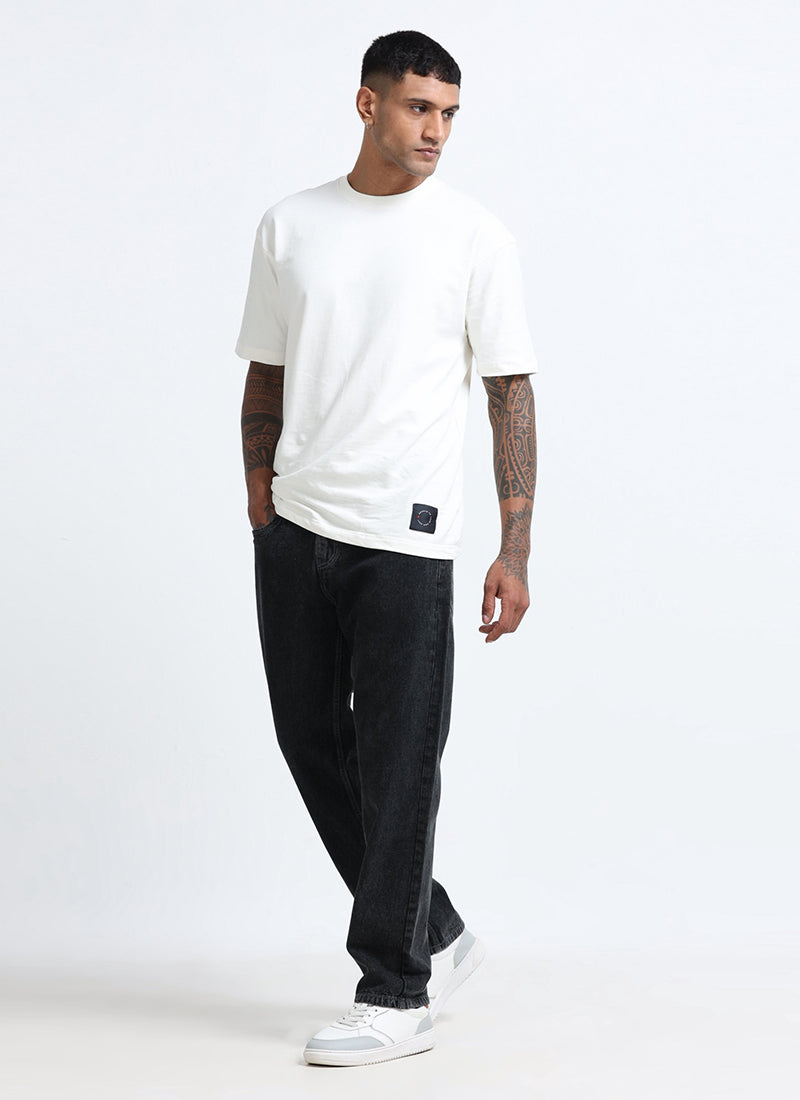 straight fit denim jeans for men