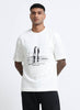 DISCOVERING Oversized Cotton Printed T-Shirt Off White