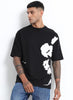 ECLECTIC REALM Oversized Cotton Printed T-Shirt Black