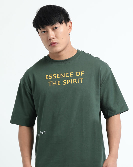 ESSENCE OF SPIRIT - Forest Green Oversized fit