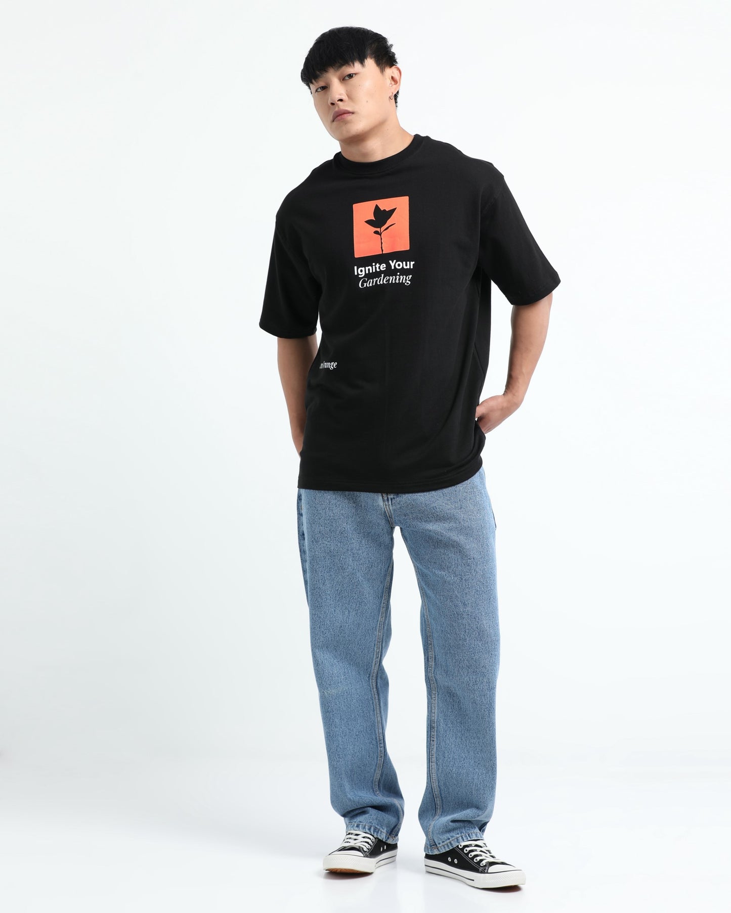 IGNITE YOUR GARDENING - Black Oversized fit
