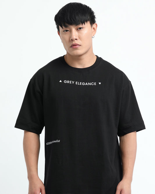 GREY ELEGANCE - Black Oversized fit