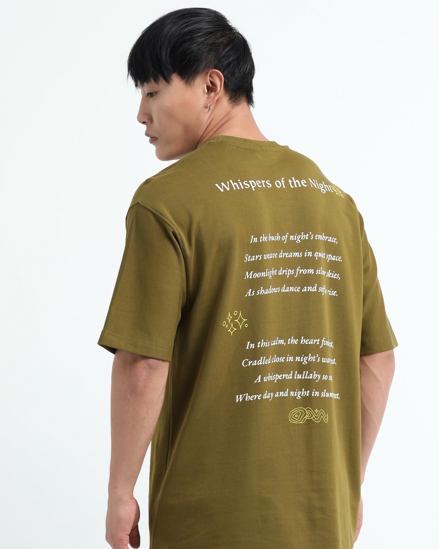WHISPERS OF THE NIGHT - Sage Green Oversized fit