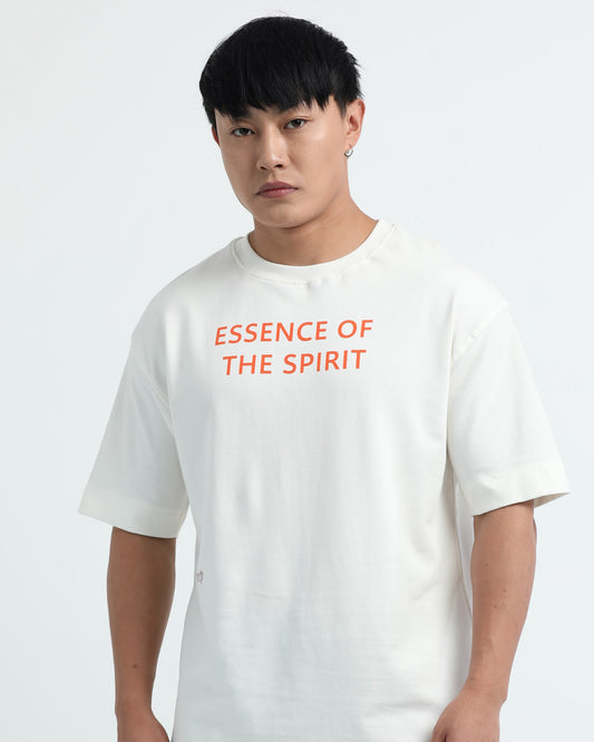ESSENCE OF SPIRIT - Off white Oversized fit