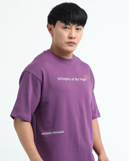 WHISPERS OF THE NIGHT - Purple Oversized fit