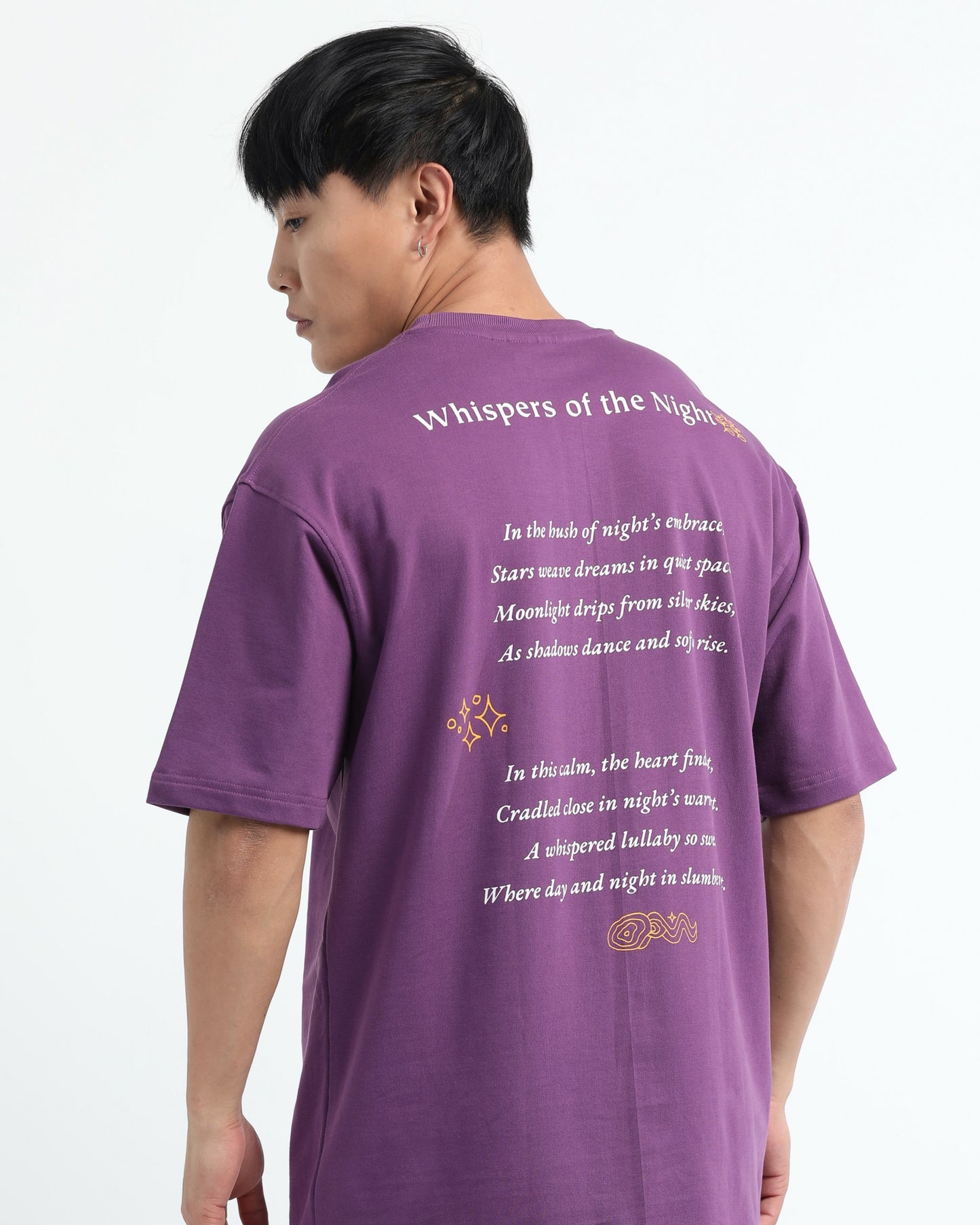 WHISPERS OF THE NIGHT - Purple Oversized fit