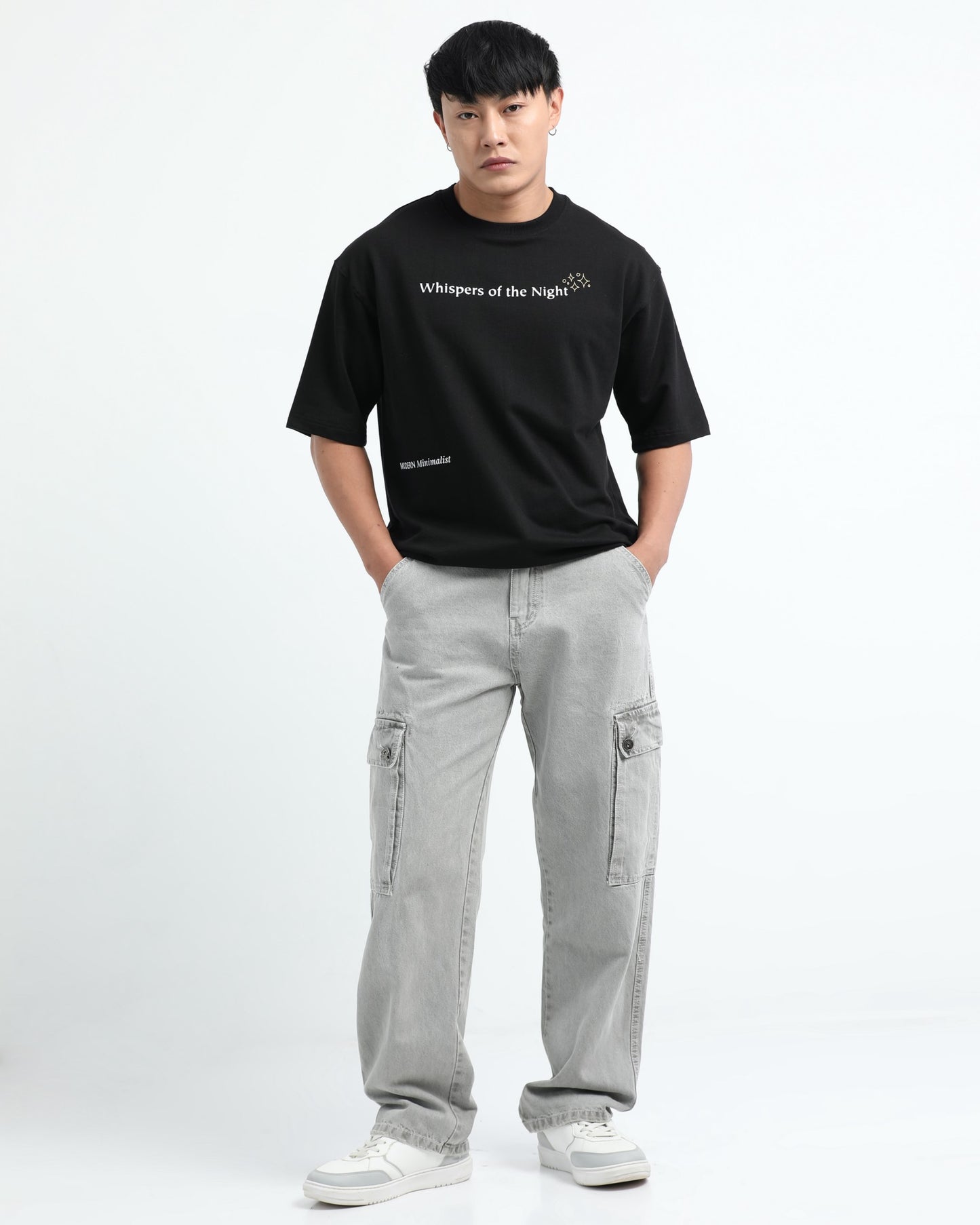 WHISPERS OF THE NIGHT - Black Oversized fit