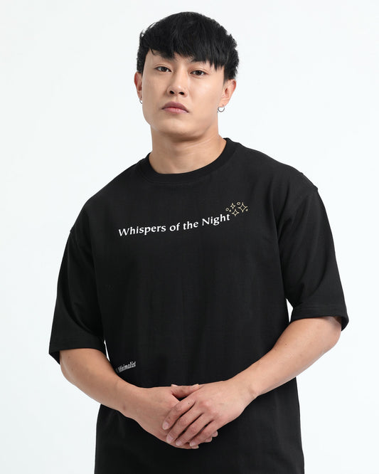 WHISPERS OF THE NIGHT - Black Oversized fit