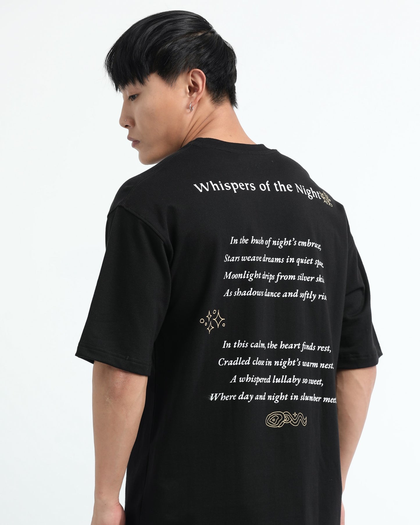 WHISPERS OF THE NIGHT - Black Oversized fit
