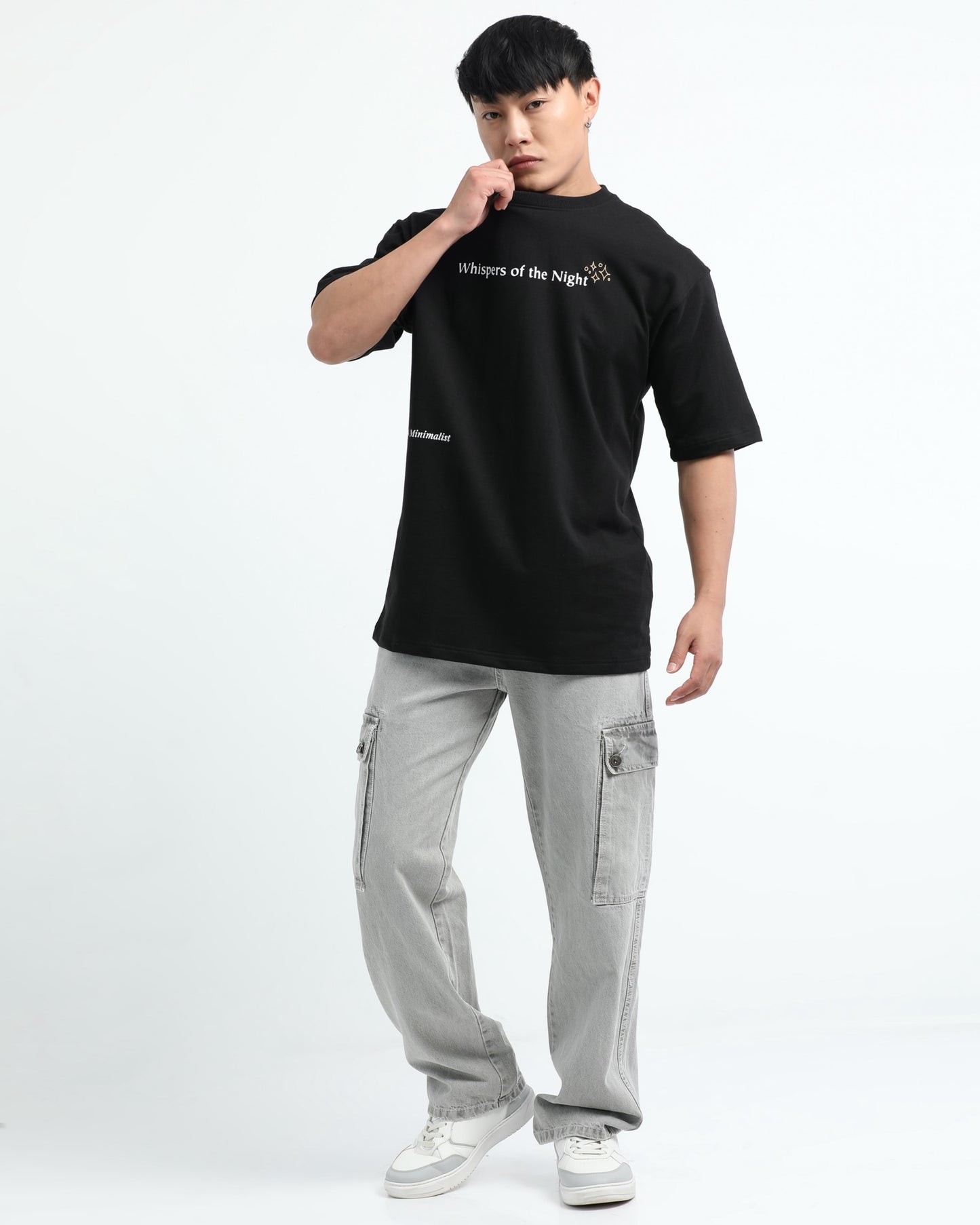 WHISPERS OF THE NIGHT - Black Oversized fit