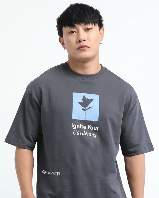 IGNITE YOUR GARDENING - Grey Oversized fit