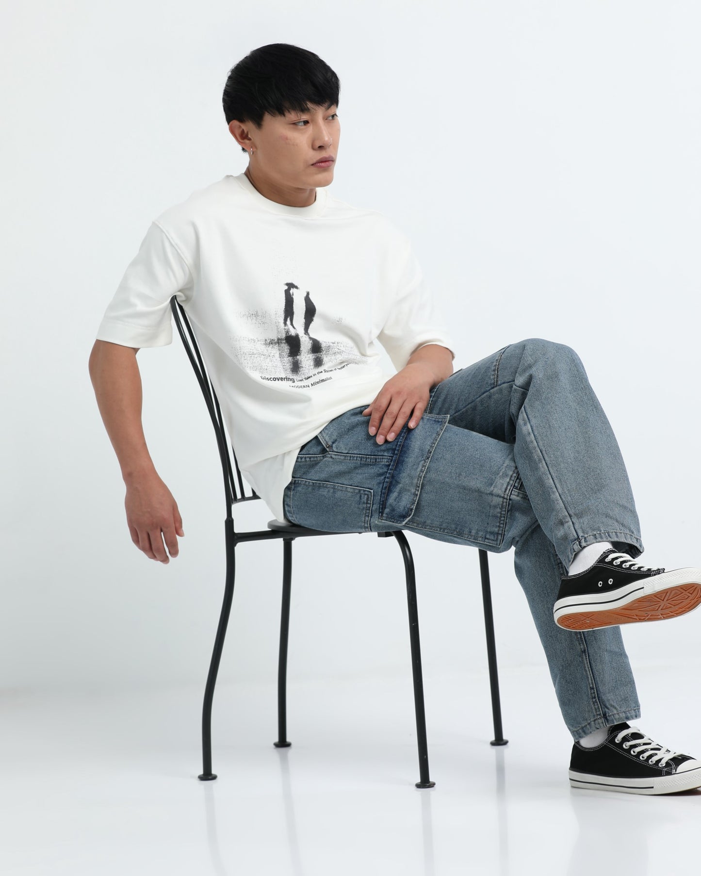 DISCOVERING - Off white Oversized fit