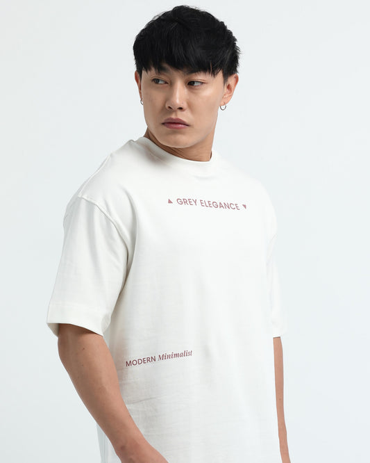 GREY ELEGANCE - Off white Oversized fit