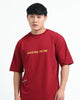 ADVENTURE CALLING - Maroon Oversized fit