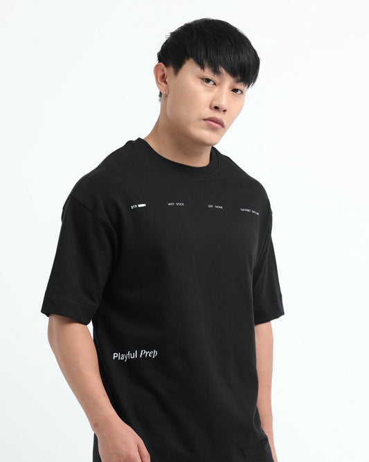 EXISTENCE - Black Oversized fit