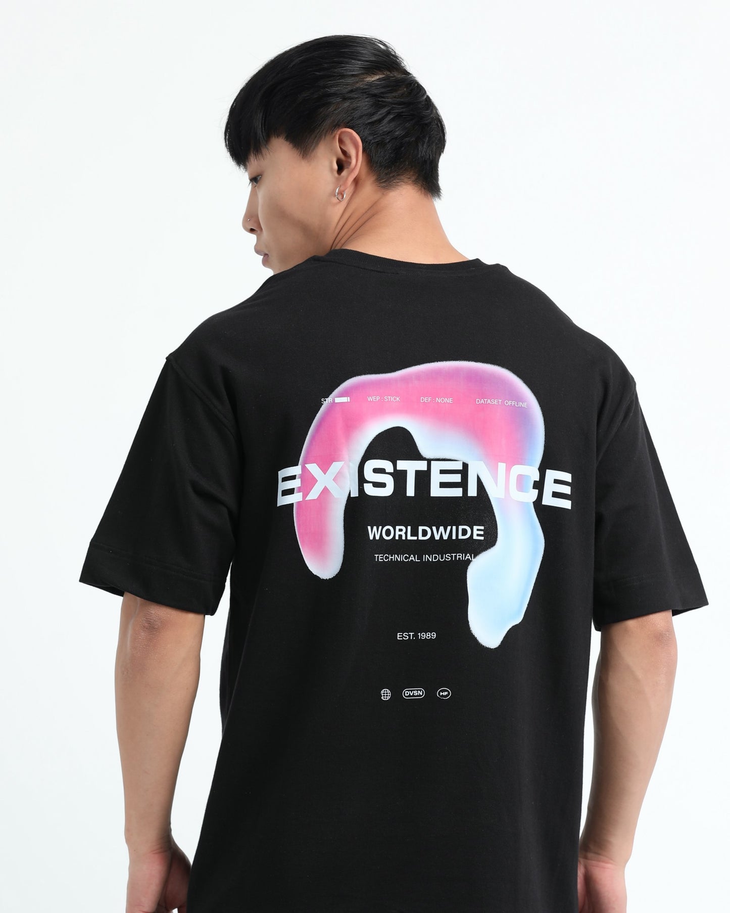EXISTENCE - Black Oversized fit